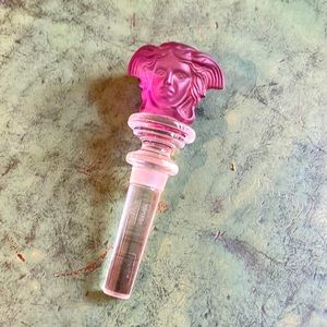 Versace Medusa Amethyst Crystal Bottle Stopper